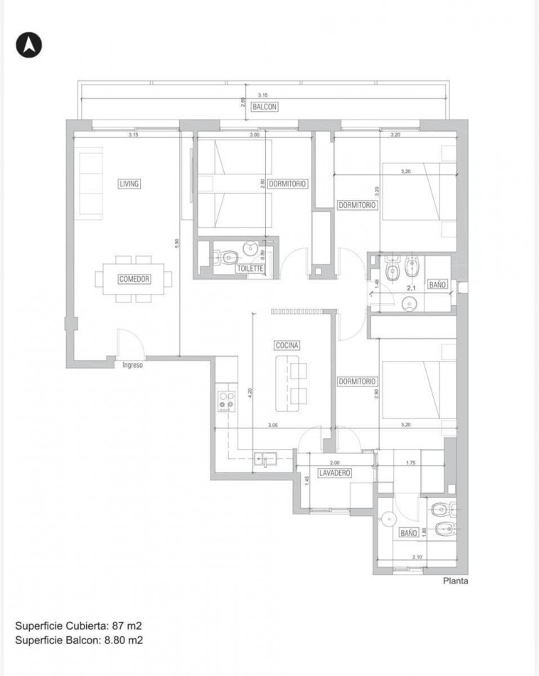 Venta Departamento 3 Dormitorios Reciclado San Juan 1200