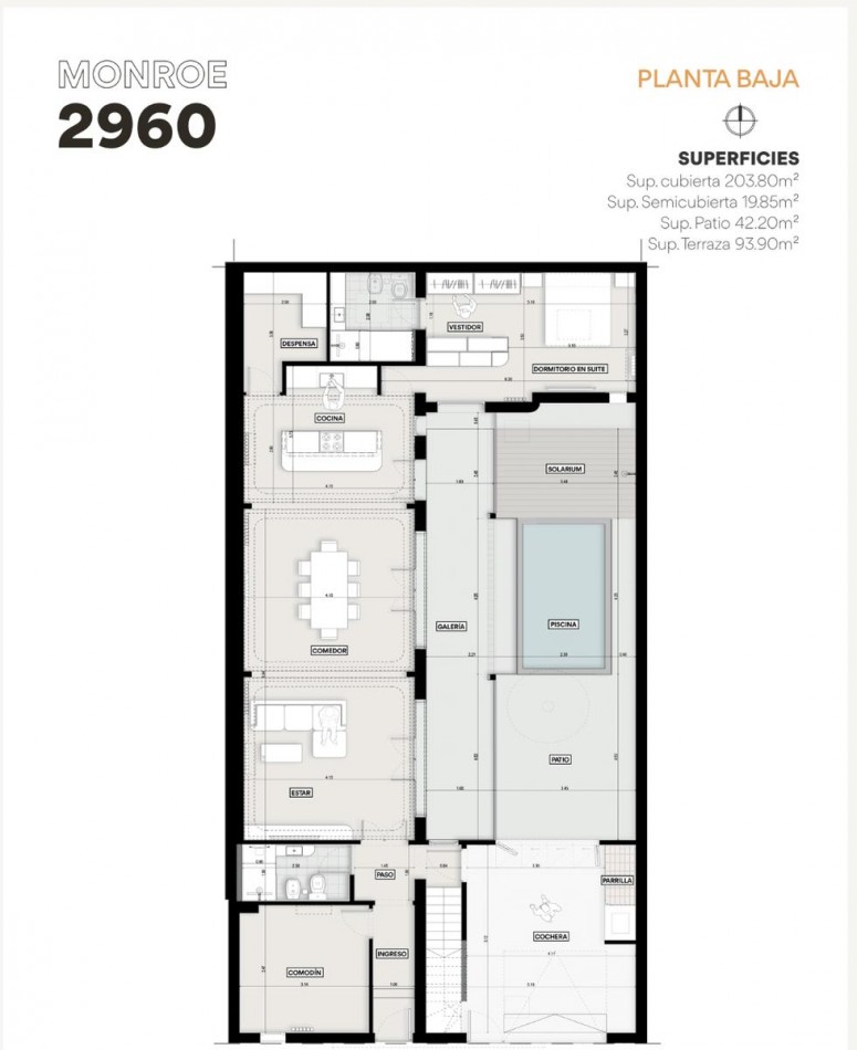 Casa 4 Dormitorios con Cochera y Amenities