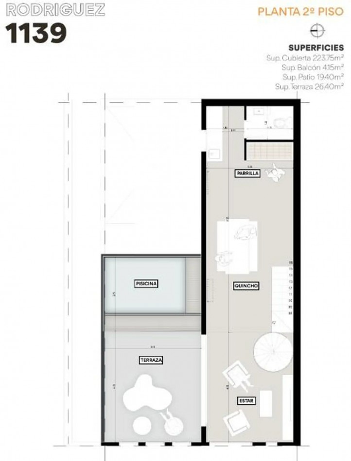 Casa 3 Dormitorios con Pileta y Quicho Rodriguez 1100