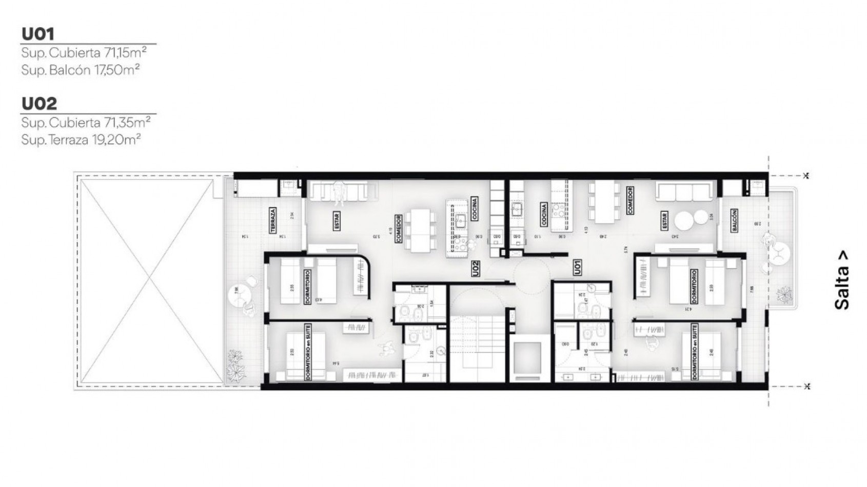 Departamento 3 Dormitorios con Amenities Salta 2020
