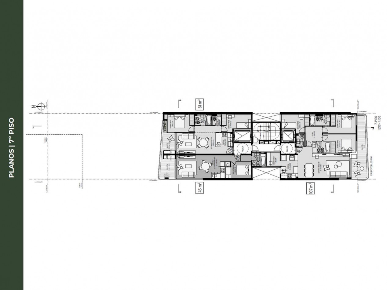 Departamento 2 Dormitorios con Amenities Pellegrini 932 